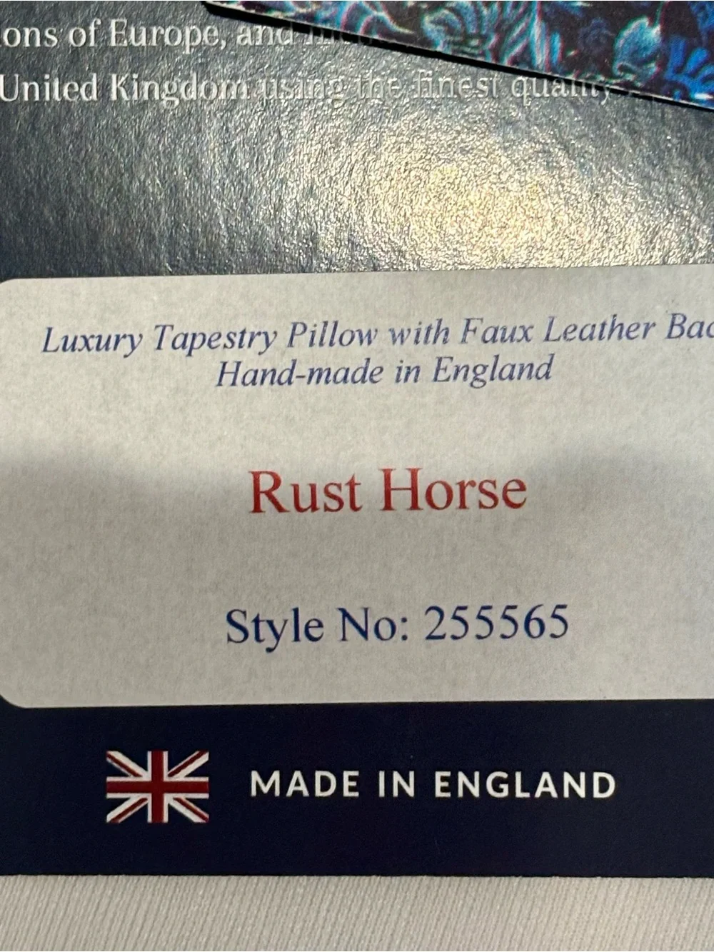 ⏱️6hrsale⏱️NWT Hines luxury World traveler Horse Tapestry Decorative Pillow